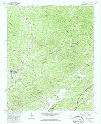 Dawsonville Georgia Historical topographic map, 1:24000 scale, 7.5 X 7.5 Minute, Year 1964