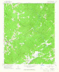 Dawsonville Georgia Historical topographic map, 1:24000 scale, 7.5 X 7.5 Minute, Year 1964