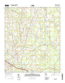 Denmark Georgia Current topographic map, 1:24000 scale, 7.5 X 7.5 Minute, Year 2014