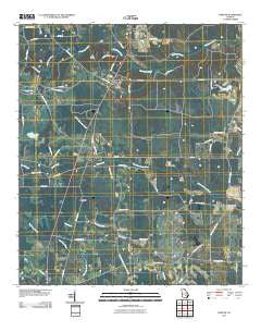 Denton Georgia Historical topographic map, 1:24000 scale, 7.5 X 7.5 Minute, Year 2011
