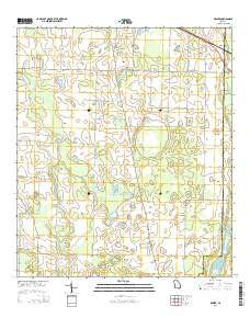 Desser Georgia Current topographic map, 1:24000 scale, 7.5 X 7.5 Minute, Year 2014