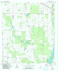 Desser Georgia Historical topographic map, 1:24000 scale, 7.5 X 7.5 Minute, Year 1954