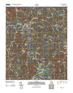 Devereux Georgia Historical topographic map, 1:24000 scale, 7.5 X 7.5 Minute, Year 2011
