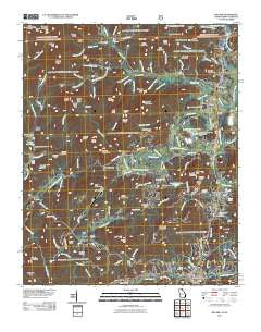 Dillard Georgia Historical topographic map, 1:24000 scale, 7.5 X 7.5 Minute, Year 2011