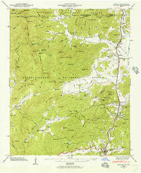 Dillard Georgia Historical topographic map, 1:24000 scale, 7.5 X 7.5 Minute, Year 1946