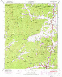 Dillard Georgia Historical topographic map, 1:24000 scale, 7.5 X 7.5 Minute, Year 1946
