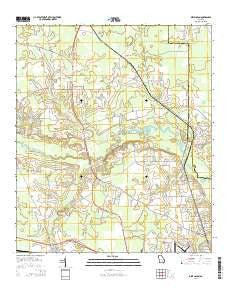 Dixie Union Georgia Current topographic map, 1:24000 scale, 7.5 X 7.5 Minute, Year 2014