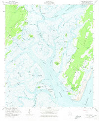 Doboy Sound Georgia Historical topographic map, 1:24000 scale, 7.5 X 7.5 Minute, Year 1954
