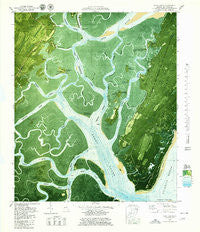 Doboy Sound Georgia Historical topographic map, 1:24000 scale, 7.5 X 7.5 Minute, Year 1979