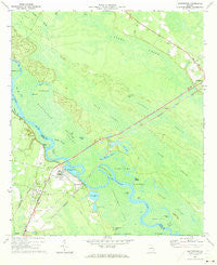 Doctortown Georgia Historical topographic map, 1:24000 scale, 7.5 X 7.5 Minute, Year 1970
