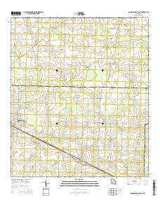 Donalsonville East Georgia Current topographic map, 1:24000 scale, 7.5 X 7.5 Minute, Year 2014