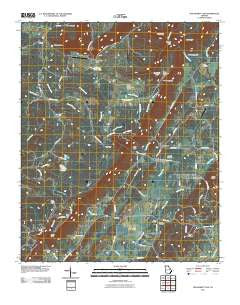 Dougherty Gap Georgia Historical topographic map, 1:24000 scale, 7.5 X 7.5 Minute, Year 2011