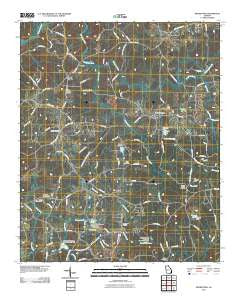 Draketown Georgia Historical topographic map, 1:24000 scale, 7.5 X 7.5 Minute, Year 2011