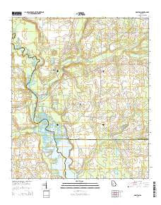 Drayton Georgia Current topographic map, 1:24000 scale, 7.5 X 7.5 Minute, Year 2014