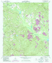 Dry Branch Georgia Historical topographic map, 1:24000 scale, 7.5 X 7.5 Minute, Year 1973