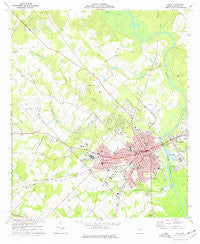 Dublin Georgia Historical topographic map, 1:24000 scale, 7.5 X 7.5 Minute, Year 1974