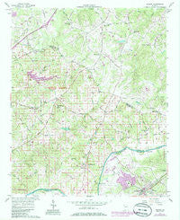 Duluth Georgia Historical topographic map, 1:24000 scale, 7.5 X 7.5 Minute, Year 1956