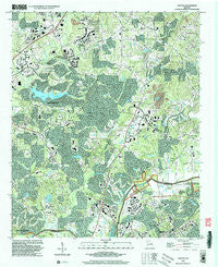 Duluth Georgia Historical topographic map, 1:24000 scale, 7.5 X 7.5 Minute, Year 1999
