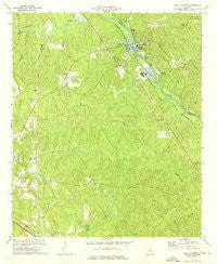 East Juliette Georgia Historical topographic map, 1:24000 scale, 7.5 X 7.5 Minute, Year 1973