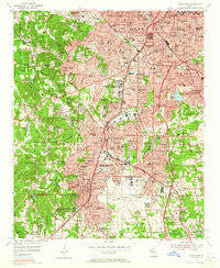 East Point Georgia Historical topographic map, 1:24000 scale, 7.5 X 7.5 Minute, Year 1954