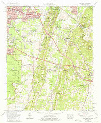 East Ridge Tennessee Historical topographic map, 1:24000 scale, 7.5 X 7.5 Minute, Year 1969