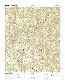 East Dublin Georgia Current topographic map, 1:24000 scale, 7.5 X 7.5 Minute, Year 2014