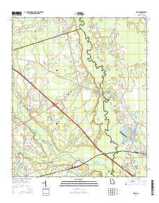 Eden Georgia Current topographic map, 1:24000 scale, 7.5 X 7.5 Minute, Year 2014
