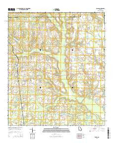 Edison Georgia Current topographic map, 1:24000 scale, 7.5 X 7.5 Minute, Year 2014
