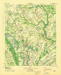 Egypt Georgia Historical topographic map, 1:62500 scale, 15 X 15 Minute, Year 1943