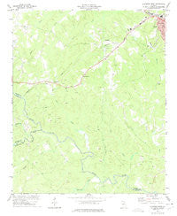 Elberton West Georgia Historical topographic map, 1:24000 scale, 7.5 X 7.5 Minute, Year 1973