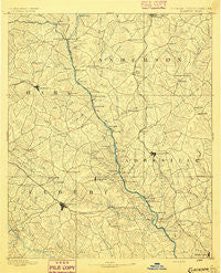 Elberton Georgia Historical topographic map, 1:125000 scale, 30 X 30 Minute, Year 1893