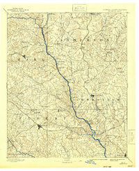 Elberton Georgia Historical topographic map, 1:125000 scale, 30 X 30 Minute, Year 1893