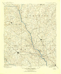 Elberton Georgia Historical topographic map, 1:125000 scale, 30 X 30 Minute, Year 1893