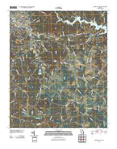 Elberton East Georgia Historical topographic map, 1:24000 scale, 7.5 X 7.5 Minute, Year 2011