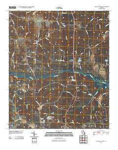 Ellaville North Georgia Historical topographic map, 1:24000 scale, 7.5 X 7.5 Minute, Year 2011