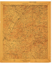 Ellijay Georgia Historical topographic map, 1:125000 scale, 30 X 30 Minute, Year 1911