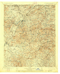 Ellijay Georgia Historical topographic map, 1:125000 scale, 30 X 30 Minute, Year 1911
