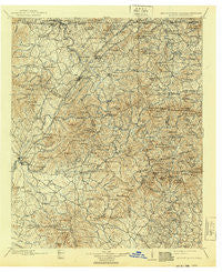 Ellijay Georgia Historical topographic map, 1:125000 scale, 30 X 30 Minute, Year 1911