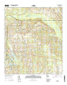 Enigma Georgia Current topographic map, 1:24000 scale, 7.5 X 7.5 Minute, Year 2014