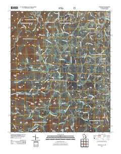 Epworth Georgia Historical topographic map, 1:24000 scale, 7.5 X 7.5 Minute, Year 2011