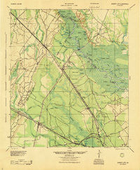 Everett City Georgia Historical topographic map, 1:62500 scale, 15 X 15 Minute, Year 1944