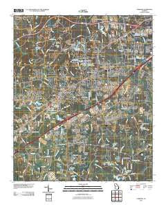 Fairburn Georgia Historical topographic map, 1:24000 scale, 7.5 X 7.5 Minute, Year 2011