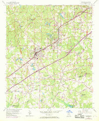 Fairburn Georgia Historical topographic map, 1:24000 scale, 7.5 X 7.5 Minute, Year 1954