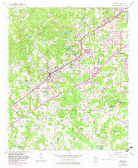 Fairburn Georgia Historical topographic map, 1:24000 scale, 7.5 X 7.5 Minute, Year 1954