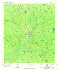 Fargo Georgia Historical topographic map, 1:24000 scale, 7.5 X 7.5 Minute, Year 1967