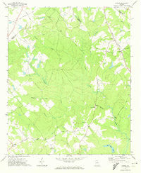Farrar Georgia Historical topographic map, 1:24000 scale, 7.5 X 7.5 Minute, Year 1972