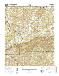 Felton Georgia Current topographic map, 1:24000 scale, 7.5 X 7.5 Minute, Year 2014