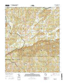 Felton Georgia Current topographic map, 1:24000 scale, 7.5 X 7.5 Minute, Year 2014