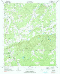 Felton Georgia Historical topographic map, 1:24000 scale, 7.5 X 7.5 Minute, Year 1973