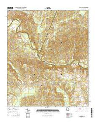 Fickling Mill Georgia Current topographic map, 1:24000 scale, 7.5 X 7.5 Minute, Year 2014